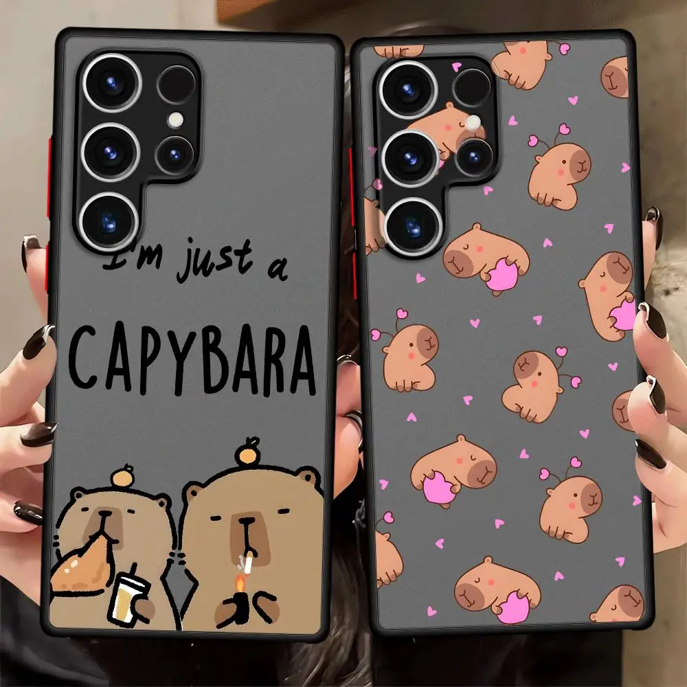 Cute Cartoon Guinea Pig Phone Cover Case for Samsung Galaxy Note 20 Ultra 10 S21 S26 S23 FE S25 Ultra S24 Plus S20 S22