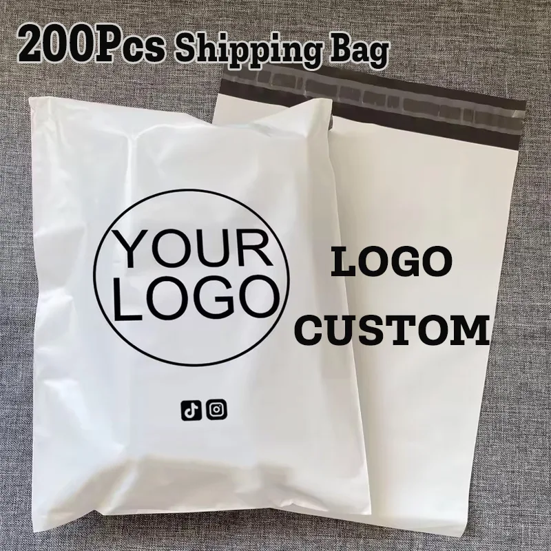 

Functional Mailer Bags Shipping Bags For A Small Business 200Pcs Logo Personalized Polymailer Packaging Bags For Resellers