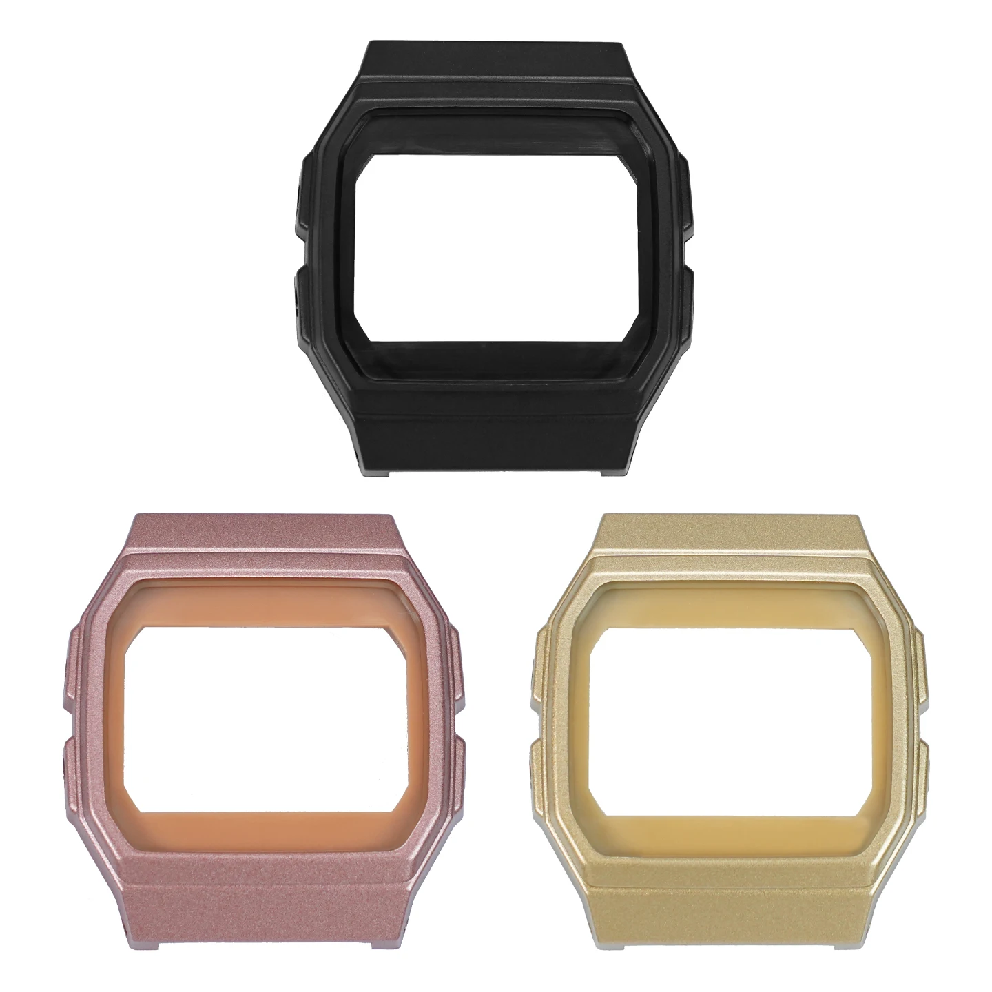 For Casio F-91W Watch Series Modified High Quality Plastic Watch Inner Shell Special Inner Shell Accessories Black Gold Rose