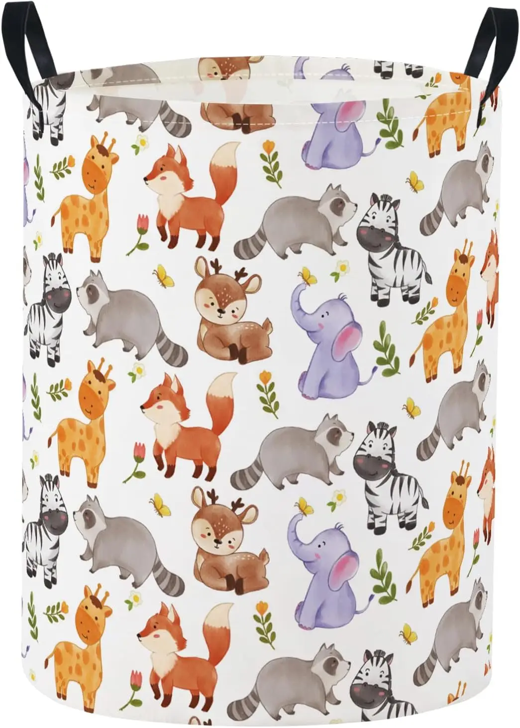 

Laundry Basket Baby Nursery Hamper Kids Laundry Basket Toy Storage Bin for Boys Room Decor Gift Baskets for Bedroom Bathroom(Ani