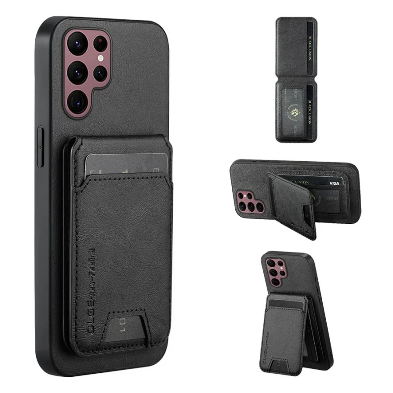 New Magnetic Wallet Card Holder PU Leather Phone Case For Samsung Galaxy S25 Edge S26 S24 S23 S22 Plus Ultra Luxury Phone Cases