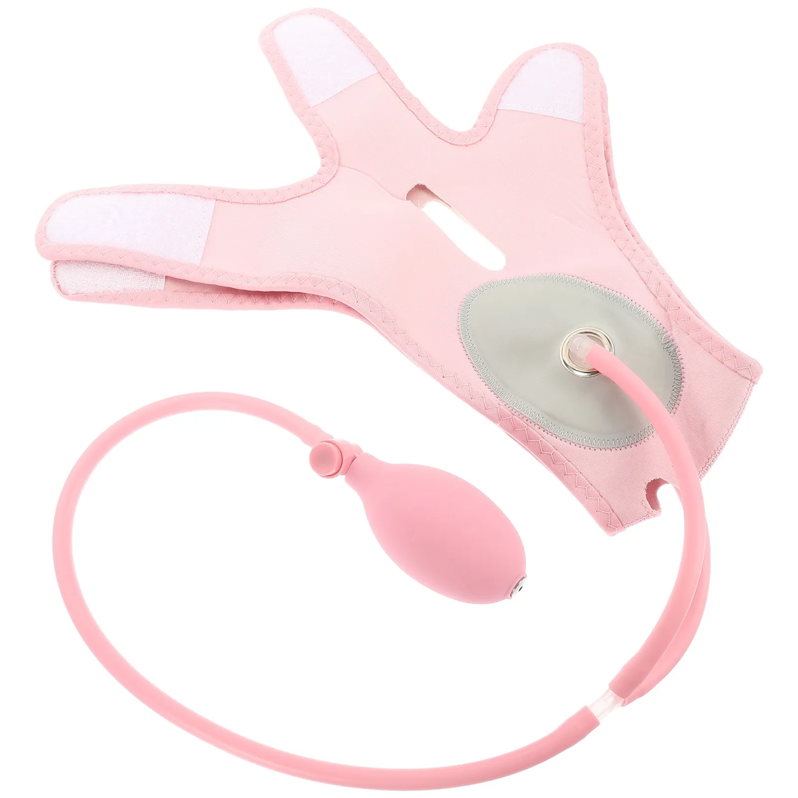 1 unidad de banda moldeadora facial adelgazante, correa inflable para levantar el rostro y la mandíbula, para mujeres, suministro de belleza facial, transpirable y reafirmante