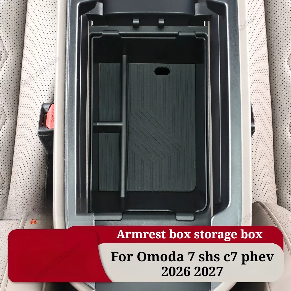 Central Control Armrest Storage Box Organizing Storage Tray Car Stowing Tidying Interio Accessories For Omoda C7 7 SHS Phev 2026