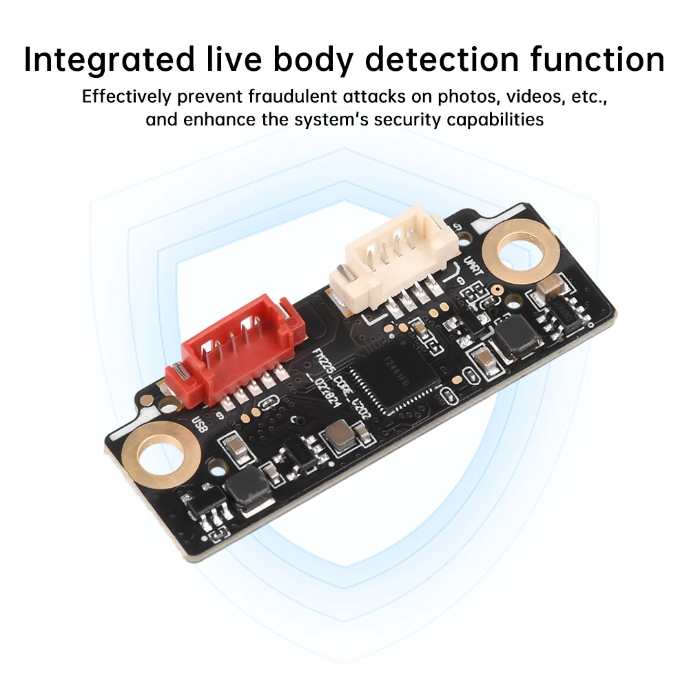 FM225 3D Face Recognition Module DC5.5-9V Live Detection UART&USB For Security/Access Control/Attendance System Smart Door Lock