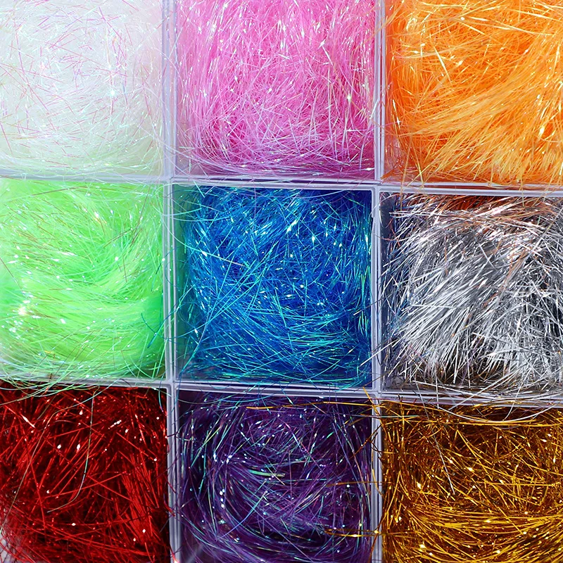 Raffia Shredded Paper Gift Box Filler, Colorful Symphony Straight Paper, High-Grade Cosmetic Decoration Material Packaging, 8g