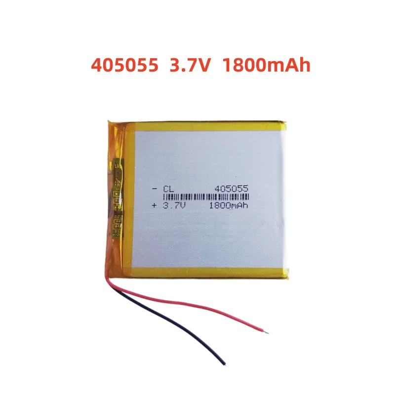 

405055 3.7V 1800mAh Lithium Polymer LiPo Rechargeable Battery Li cells For PAD DVD E-book Note Book Bluetooth Headset Mobile