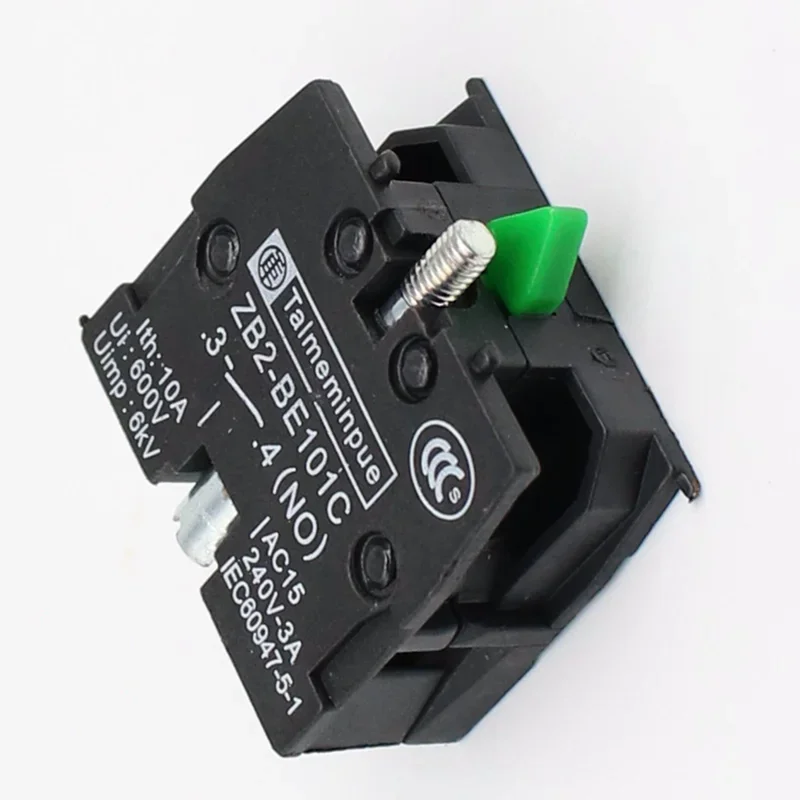 10pcs XB2 Contact Block Terminal ZB2-BE101C Normal Open NO ZB2-BE102C NC Pushbutton Joystick Switch Hoist Crane 10A 600V