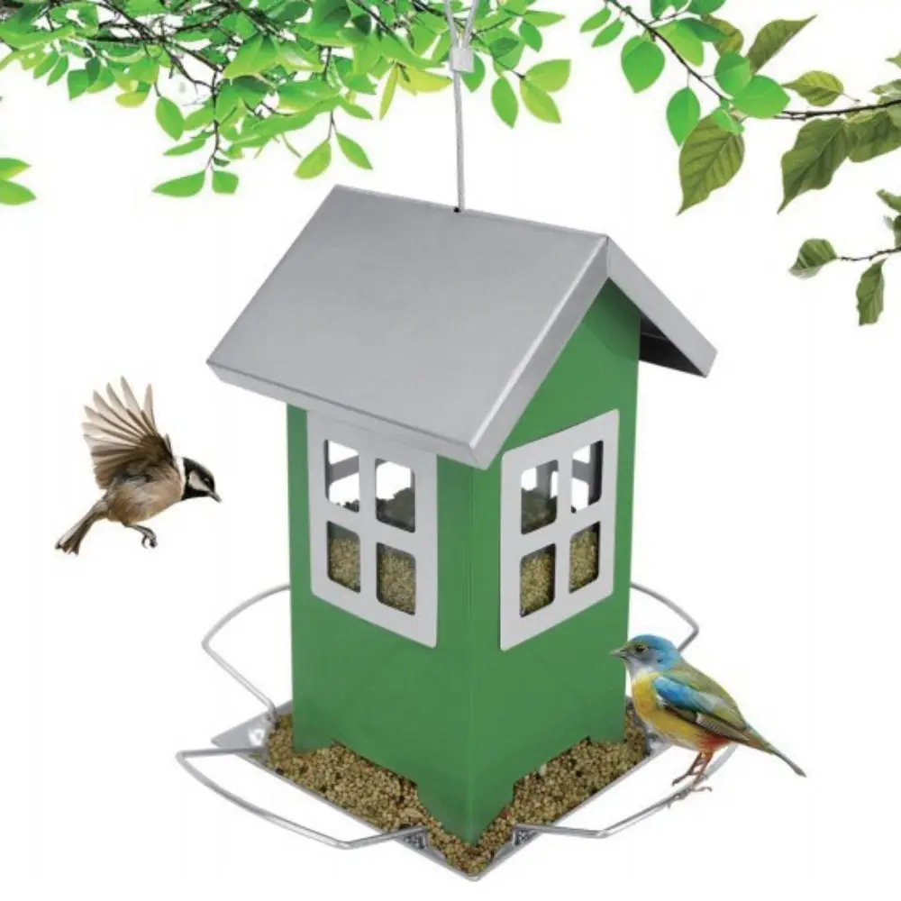 

Pet Supplies Iron Bird Feeder Durable Cute Birdcage Hanging Multi-purpose Bird Food Dispenser Courtyard