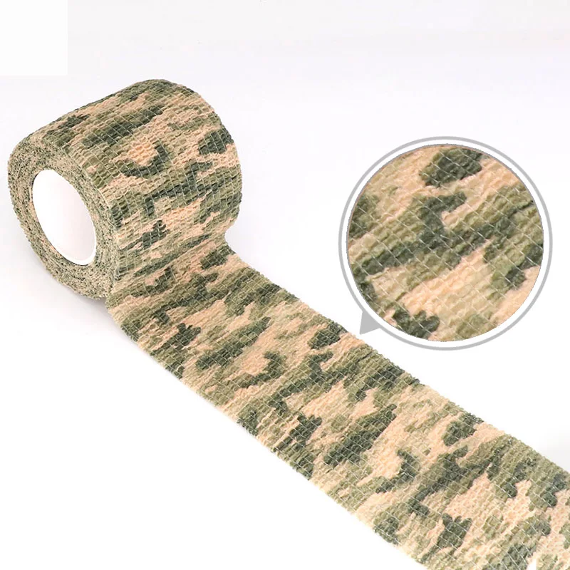 1/3/6 Pcs Self-adhesive Elastic Bandage Camouflage Outdoor Sports Bandage Decoration Hunting 4.5-meter Sports Protective Gear