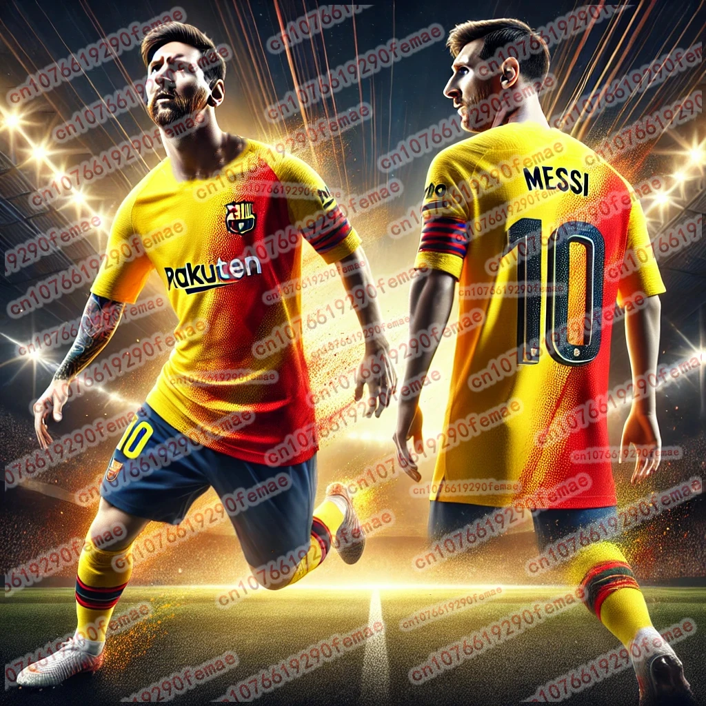 الصيف الساخن بيع ميسي أزياء الرياضة جيرسي التذكارية قميص يوميا تنفس التجفيف السريع مريحة تي شيرت