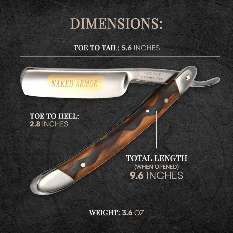 Прямая бритва Meliant — готовая для бритья японская нержавеющая сталь + прямая бритва из оливкового дерева для мужчин, одобренная парикмахерская, бритье для закрытия