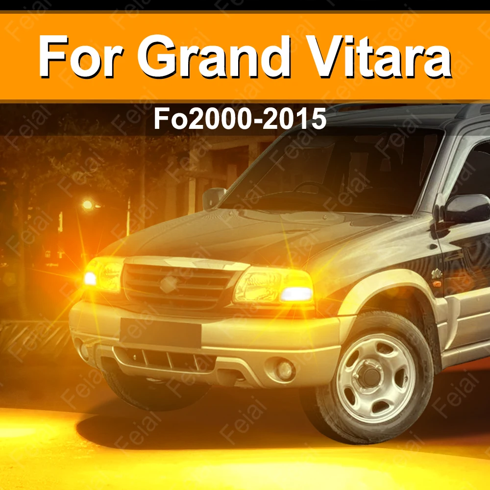 

LED Turn Signal Lights For Suzuki Grand Vitara Accessories LED Indicator Bulb Amber 2000-2007 2008 2009 2010 2011 2012 2013-2015