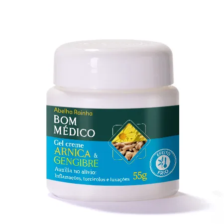 GEL CANFORADO PARA MASSAGEM COM ARNICA E GENGIBRE - 55 G