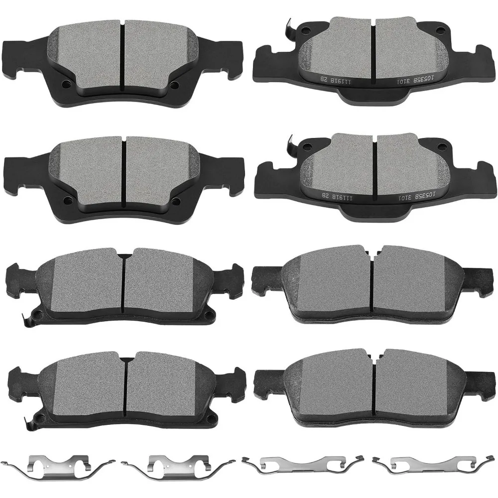 

Ceramic Brake Pads Kits,SCITOO 8pcs Brakes Pads Set fit for 2011-2018 for Dodge for Durango,2011-2019 for Jeep Grand for Cheroke