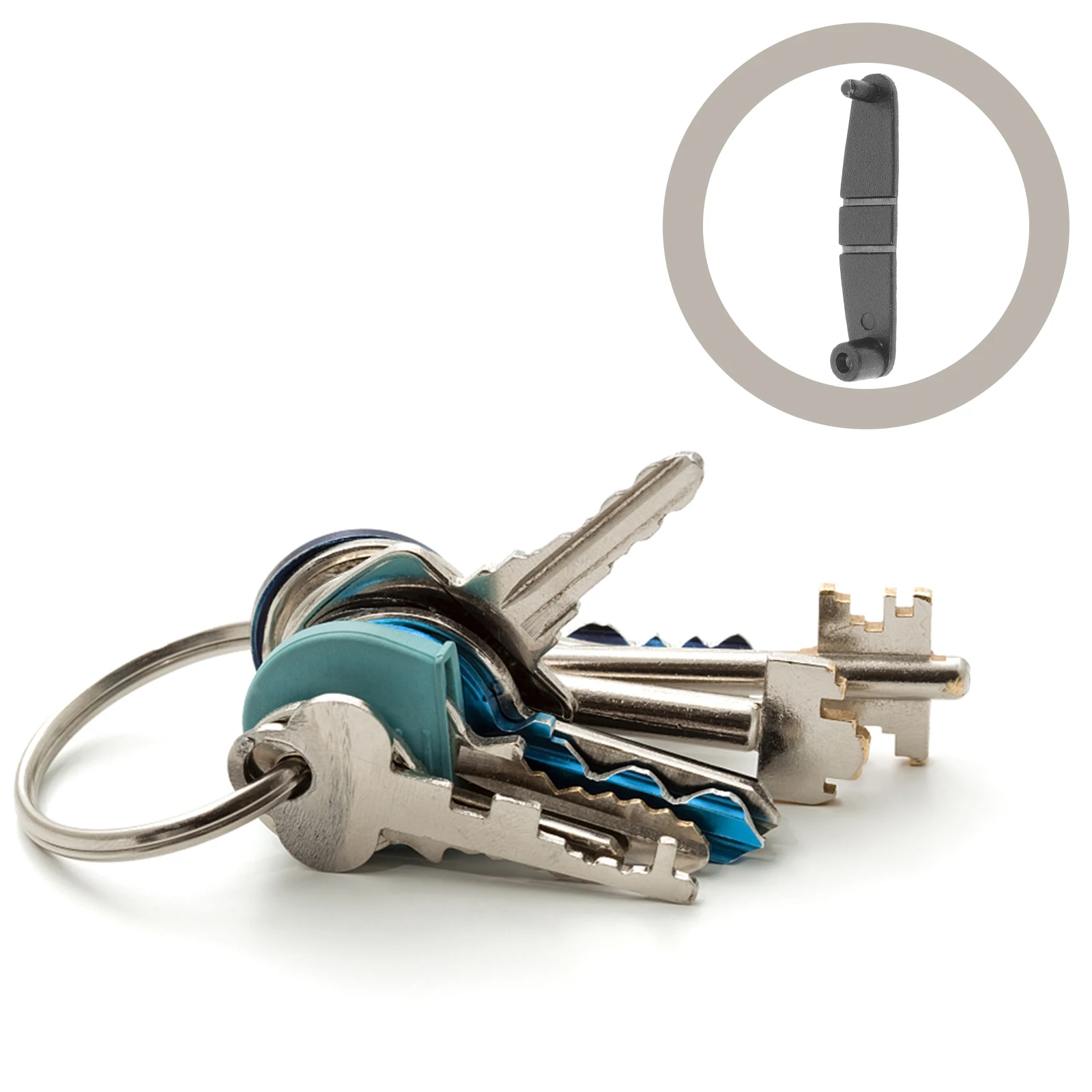 

100pcs Plastic Keychain Clips Transparent Acrylic Connectors Durable Foldable Carabiner for Belts Purses Backpacks Bulk