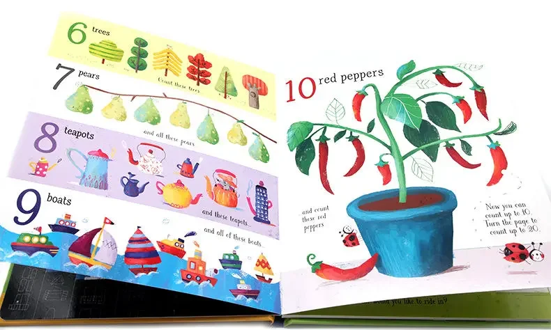 Usborne Count to 100 nubers,Baby Children's books aged 2 3 4 5 6, English picture book Hardcover 9781409597834