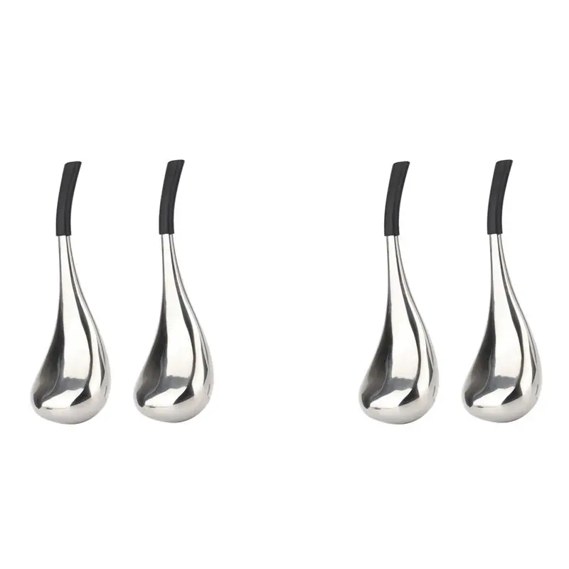 【SUPERDEALS】4X ملعقة كرات الثلج مدلك العناية ببشرة الوجه أداة تجميد الفولاذ المقاوم للصدأ الوجه أسطوانة تجميل التبريد تدليك سبا بال #1