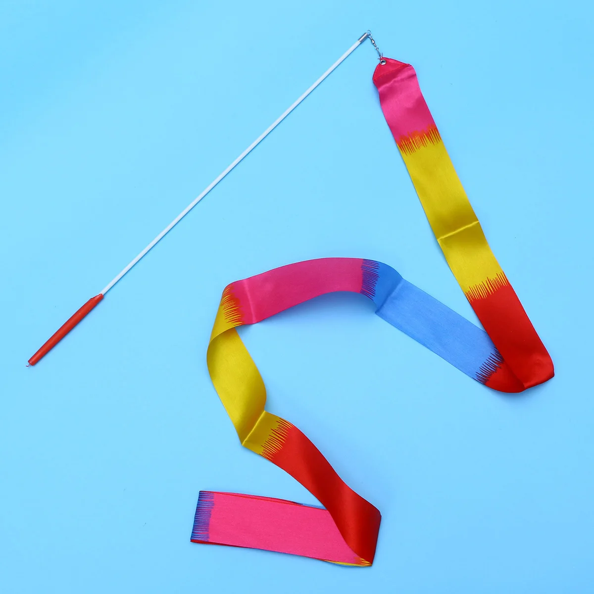 3 pz 4 Metri Nastri Ginnastica Colorati Bastone Stelle Filanti di Danza Arte Ritmica Twirling Rod Attrezzature Per L'allenamento Per La Danza Della Palestra