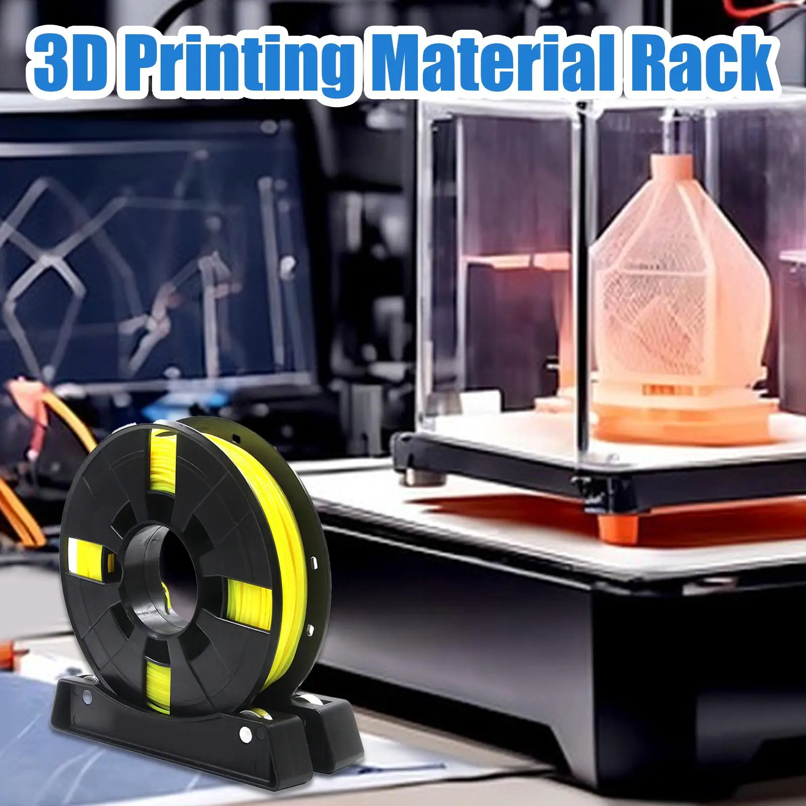 

Держатель катушки с нитью Держатель катушки с нитью для 3D-принтера Поставка фиксированного сиденья Регулируемый держатель катушки с нитью для печати Экструдер