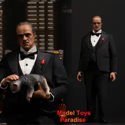 SHARK TOYS 1/12 Men Soldier Vito Corleone Mafia leader Western Style Clothes Full Set 6inch Action Figure Collectible Toys Gifts