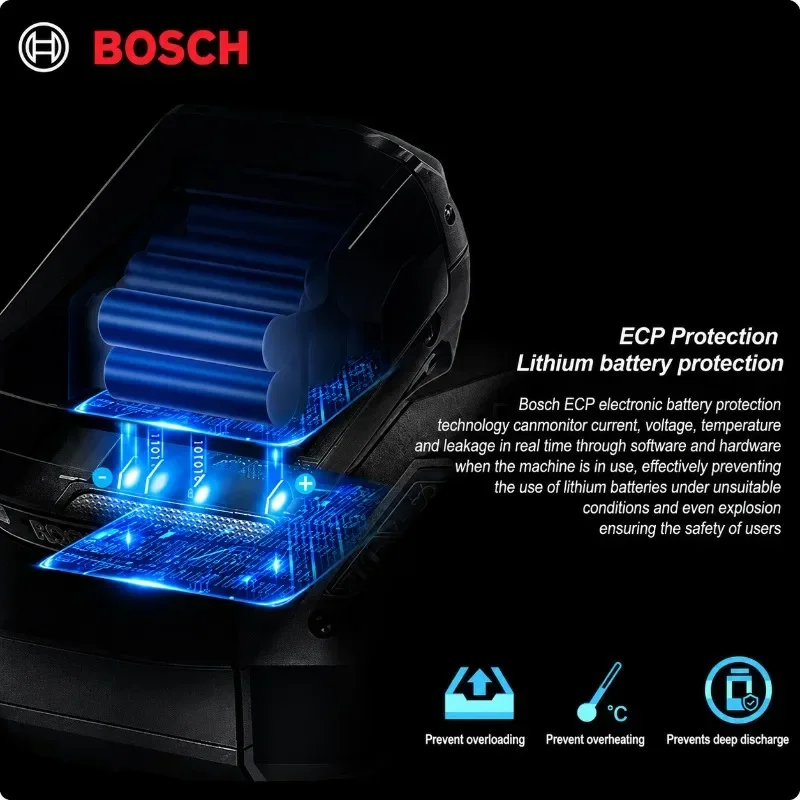 Origineel Bosch 18V 6.0Ah Battery Original Rechargeable Lithium-Ion Battery BAT609 BAT618 Power Pack for Cordless Tools