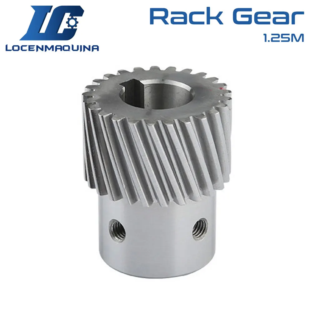 Helical Left Hand 1.25M Rack Gear Pinion Inner Hole 16 20 22 25 for Machine Transmission System  25 28 30 40 Teeth 45 55 Height