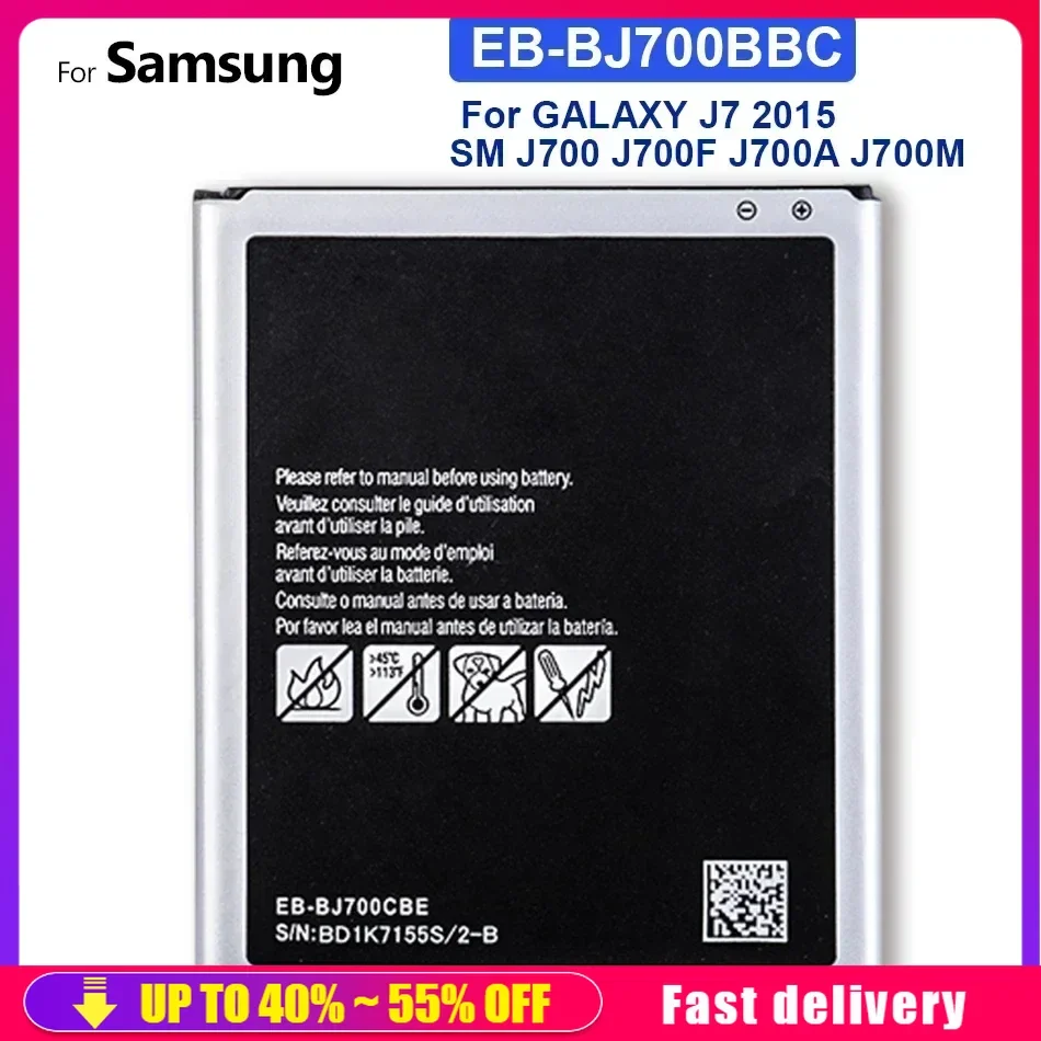 

Battery For Samsung Galaxy J7 Neo 2015 J7009 J7000 J7008 J700F SM-J700f EB-BJ700BBC EB-BJ700CBE 3000mAh Mobile Phone Batteries