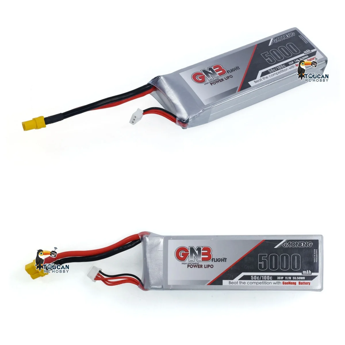 

5000mAh Lipo Battery XT60 Connector 7.4V 2S 11.1V 3S For 1/14 RC Hydraulic Dump Truck Tractor Car Models And Other RC Vehicles