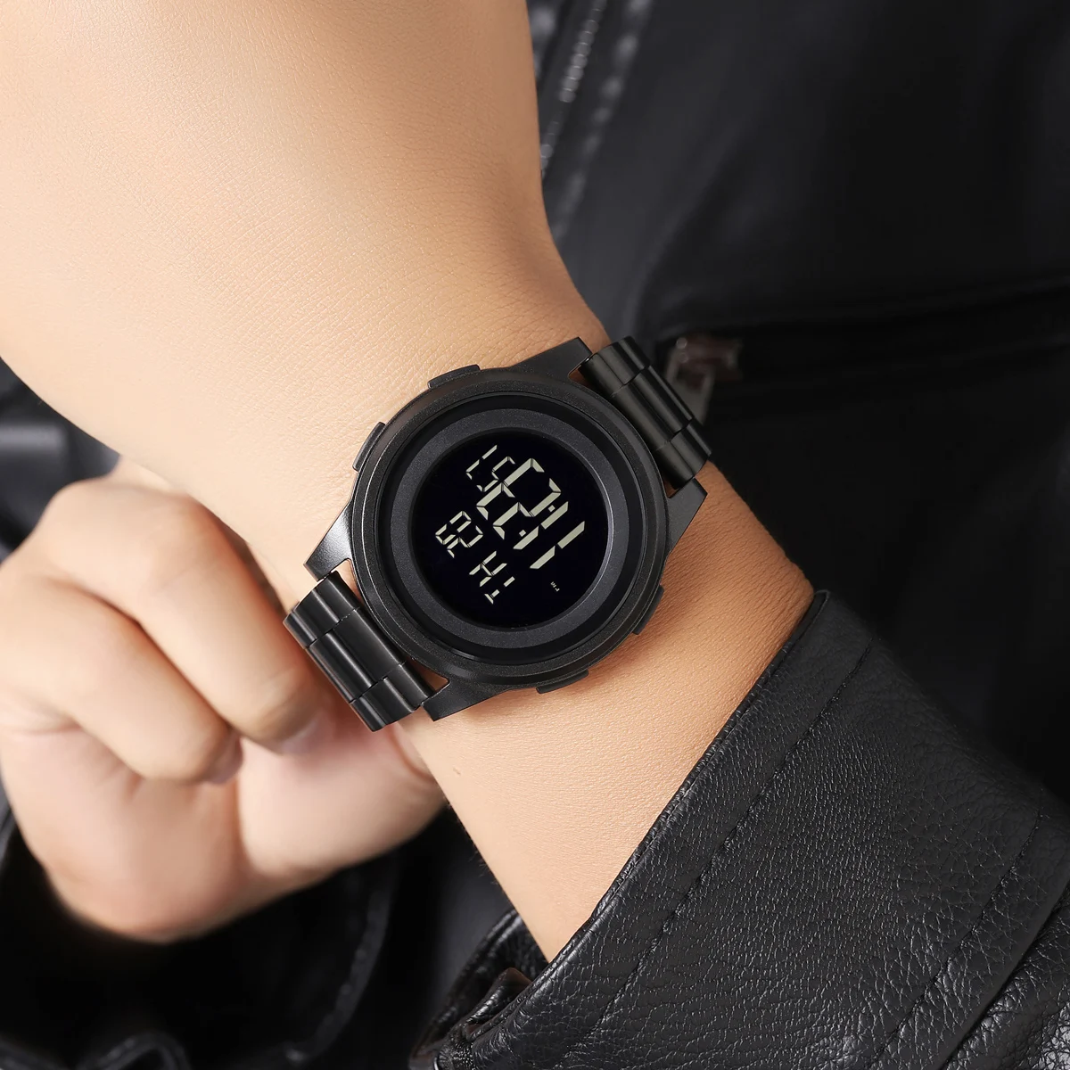SKMEI Einfache Armbanduhren Für Männer Frauen Wasserdichte Sport Digitale Edelstahl Uhr Business Elektronische Uhren Reloj Hombre