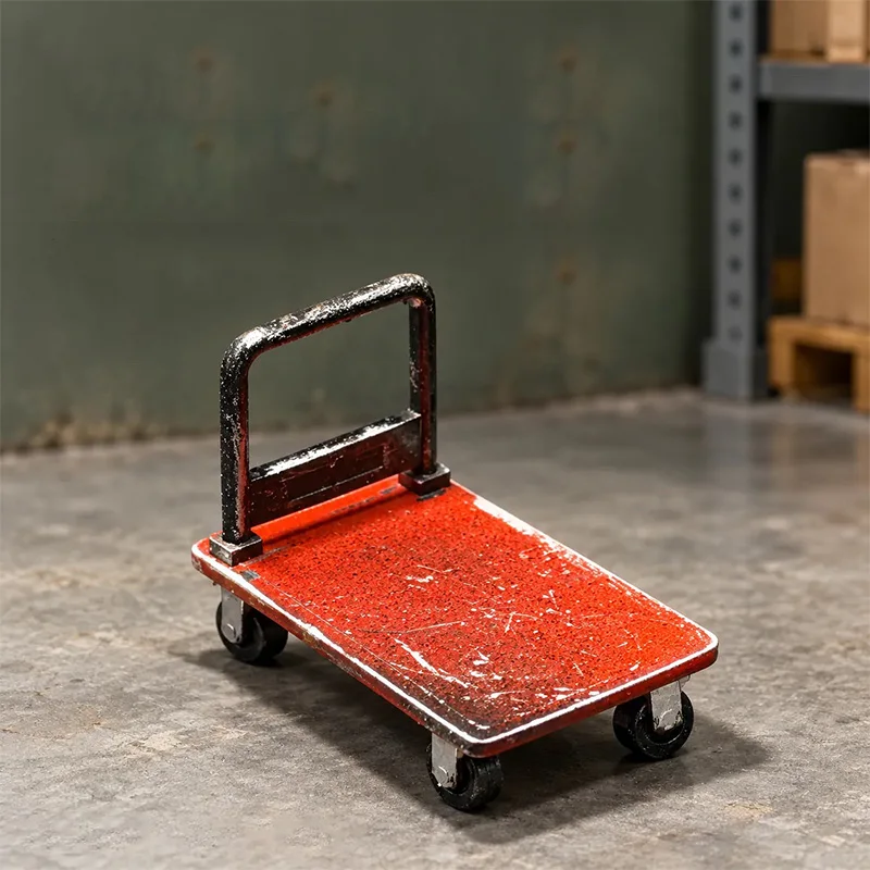 1: 64 Car Model, Flatbed Handcart, Garage Handling Set, Miniature Model, Resin Auto Repair Shop, Storage Scene, Ornaments
