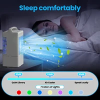Petit ventilateur électrique avec eau et glace, ventilateur de climatisation de bureau, USB, Portable pour la maison et la chambre à coucher 5