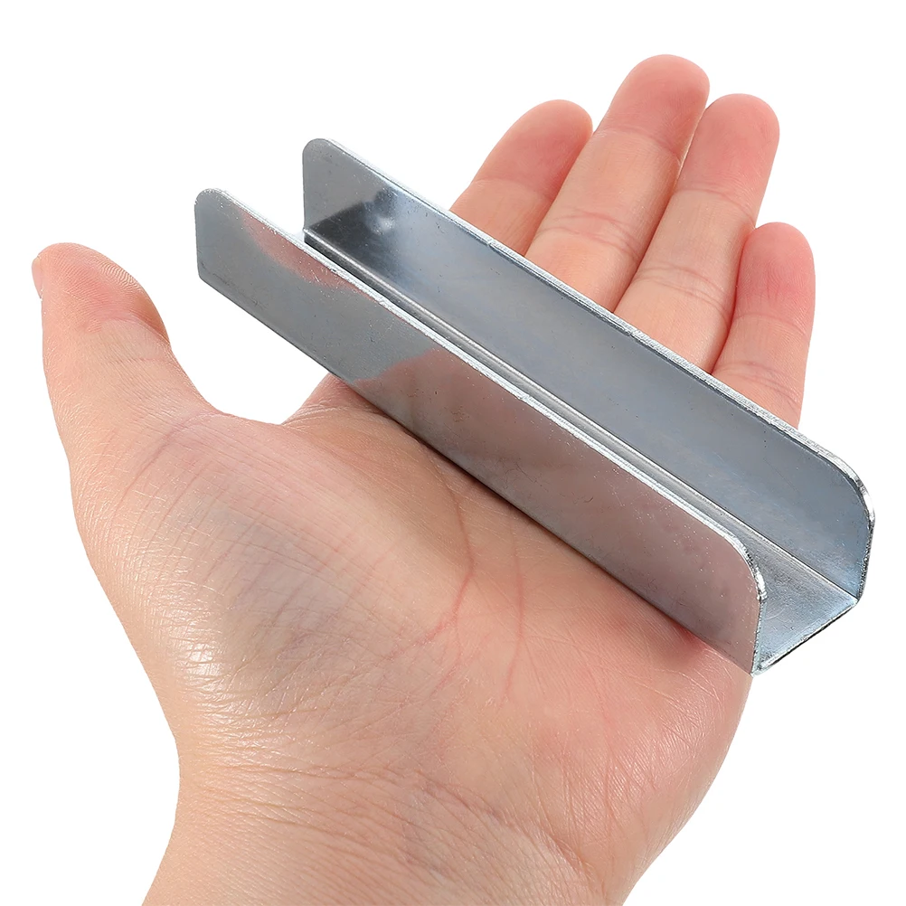 

2 Pcs Door Guardrail Isolation Fence Reinforcement Grooves Hardware Kit Stainless Steel Baby Gate Parts Safety Barrier Sliding