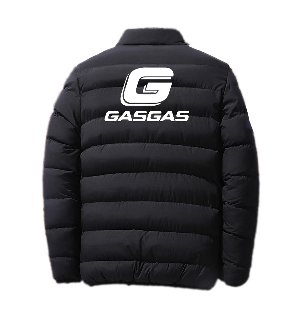 2024 Motorcycles GasGas Men New Autumn and Winter Printing Stand Collar Breathable Cotton-padded Jacket Warm Coats Tops