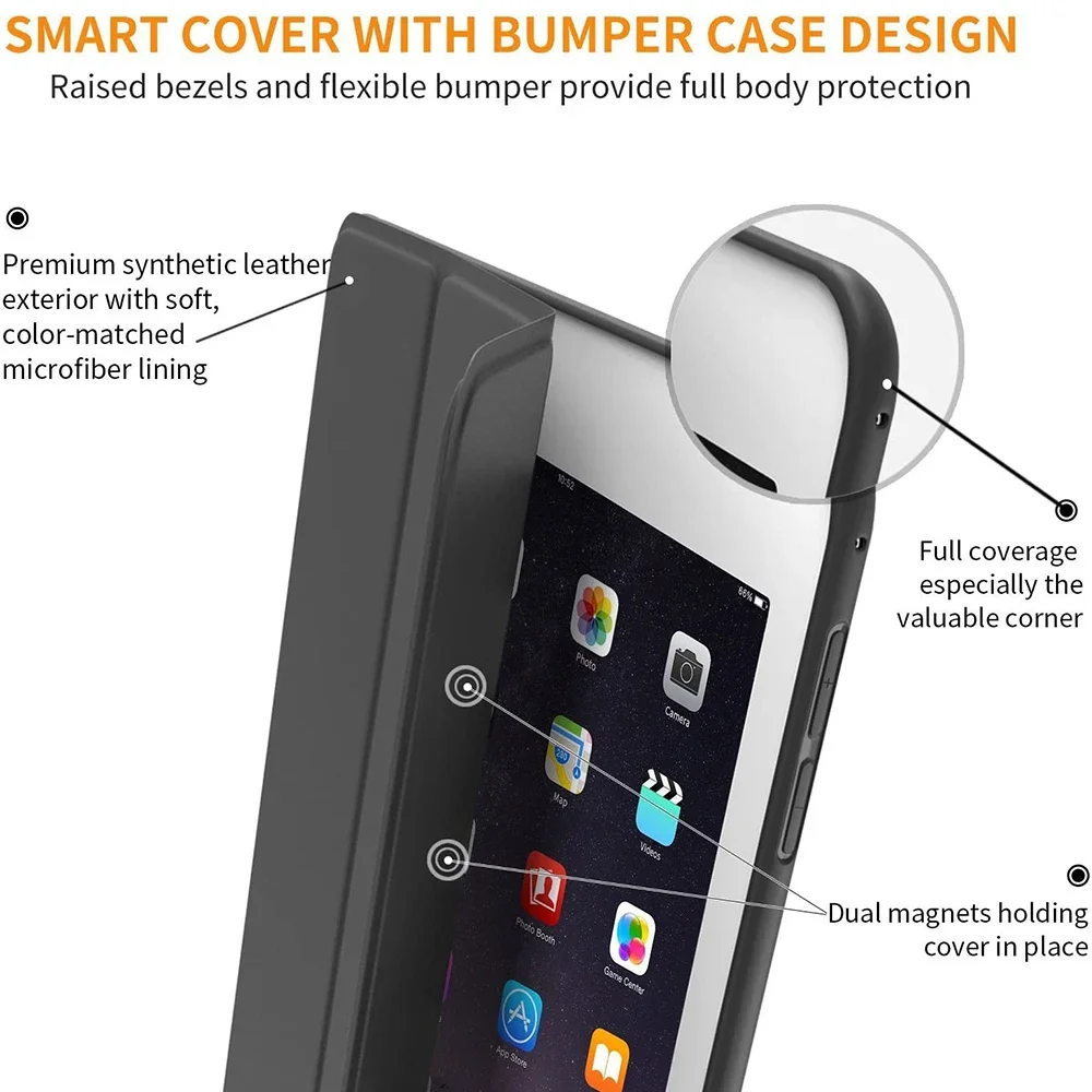 For iPad Air 5th Generation Case 2022/ ipad air case 4th Generation 2020 10.9 Inch Ultra Lightweight Auto Sleep/Wake Funda Capa