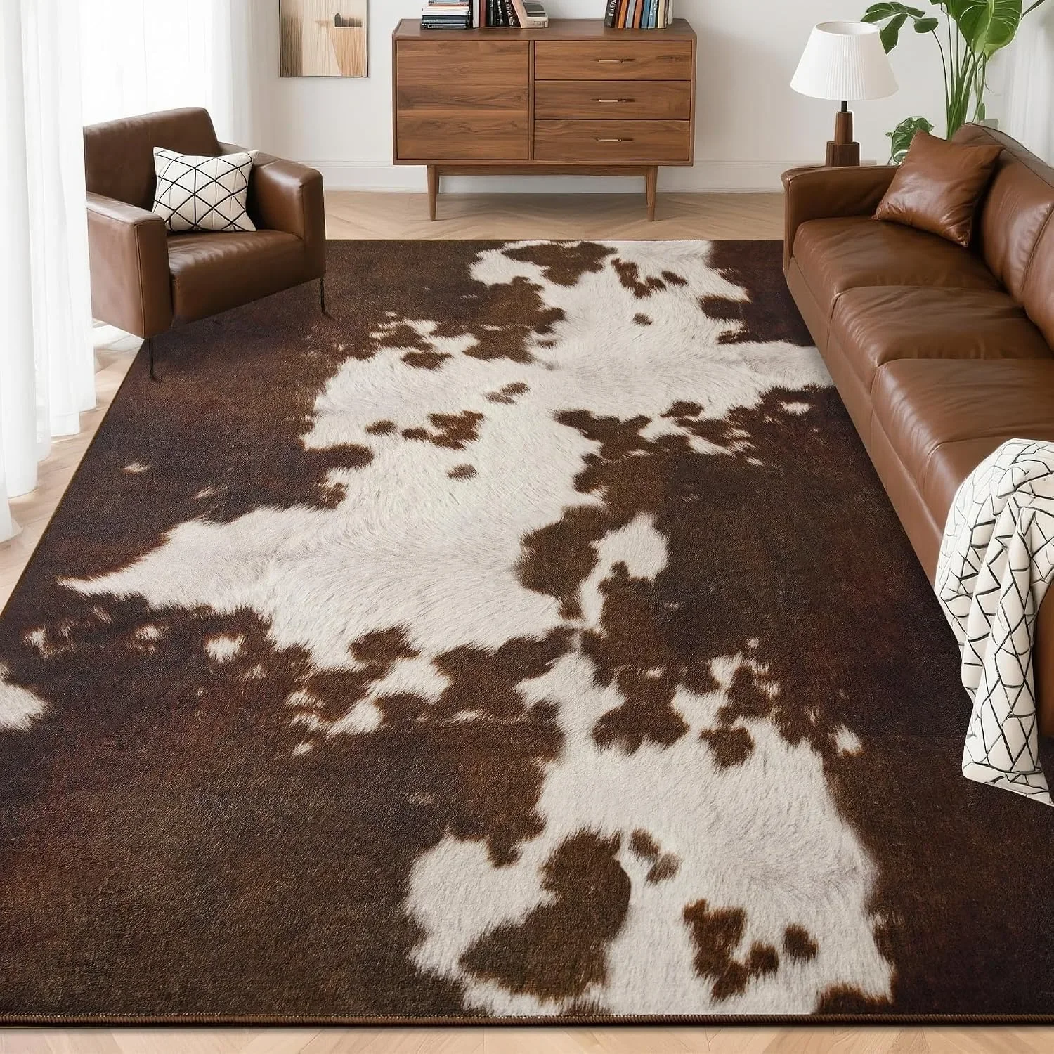 Home Textiles Online - 애니멀 프린트 거실용 대형 러그 고급