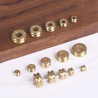 Rondelle Wheel Shape 3mm 4mm 5mm 6mm 7mm Solid Brass Metal Light Gold Color Loose Spacer Beads For Jewelry Making DIY Findings