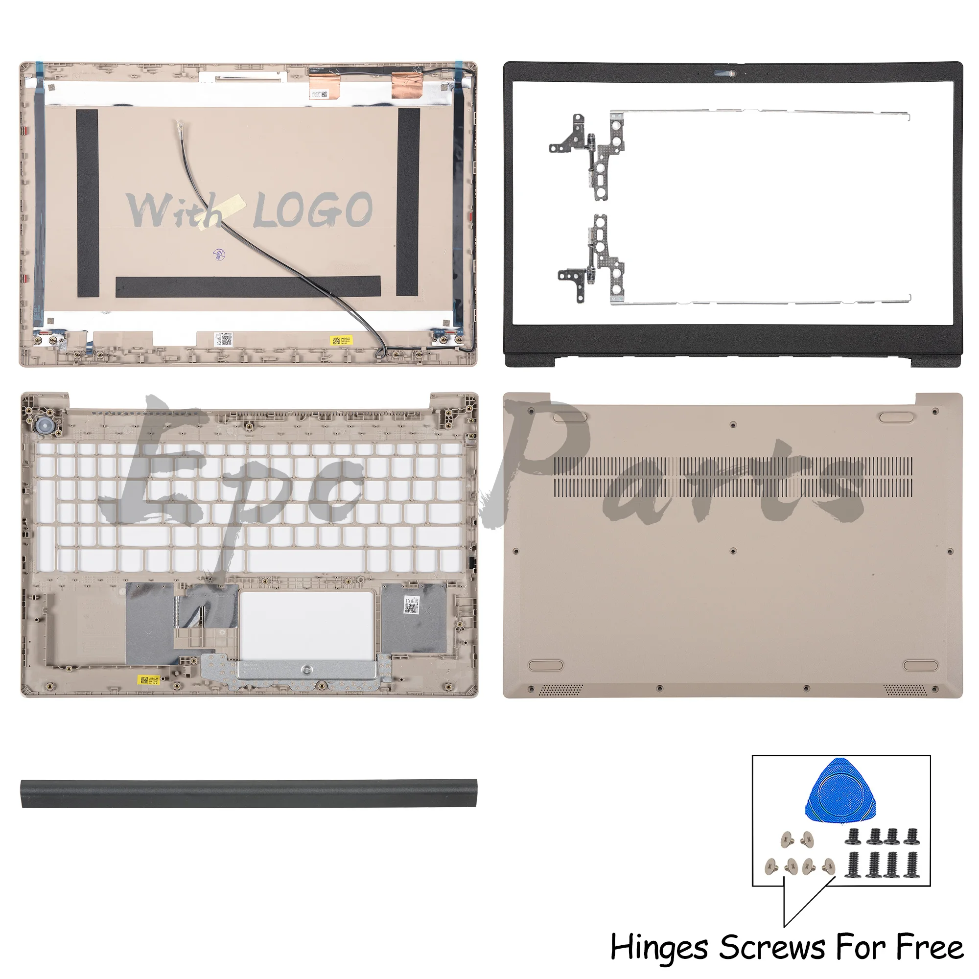 

Epc Parts For IdeaPad 3-15IIL05 3-15ARE05 3-15IML05 3-15ITL05 GS552 LCD Back Cover Bezel Hinges Palmrest Bottom Repair Sand