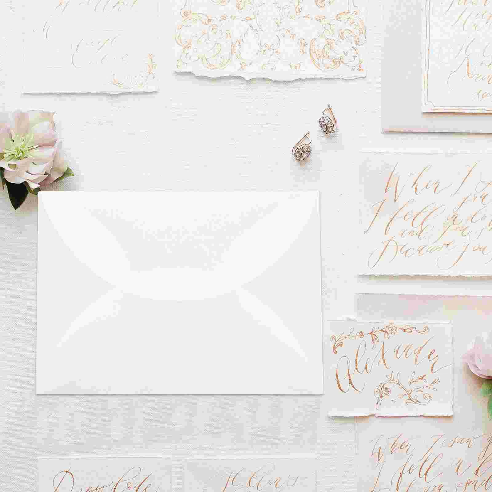 10 Pcs Envelope Wedding Card Classic Envelopes 5x7 Kraft Paper Letter Cards Invitation Blank