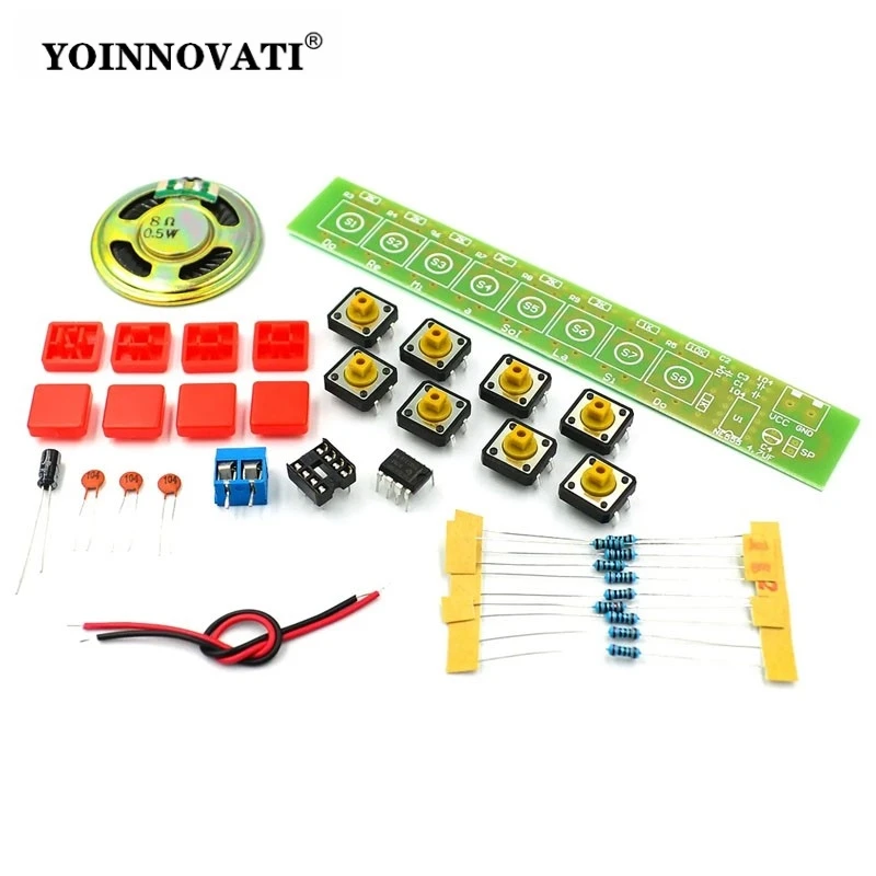 NE555 Electronic Organ Parts Eight-tone Electronic Organ Electronic Production DIY Kit Fun Production Module for Arduino