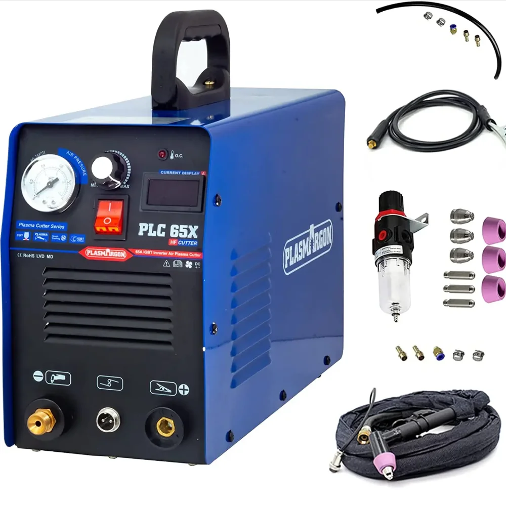 Plasmargon Cutting Machine PLC55/65 IGBT CNC Plasma cutter welding Inverter HF Luft Schneiden 50A/60A 110V/220V