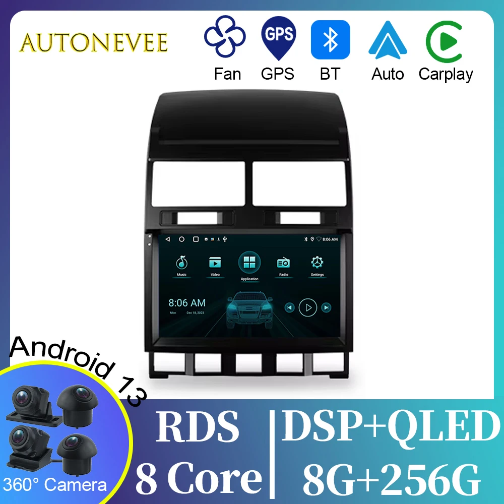 

Video Player Android Auto For Volkswagen Touareg GP 2002 - 2010 Car Radio GPS Navigation Multimedia Stereo Carplay No 2din DVD