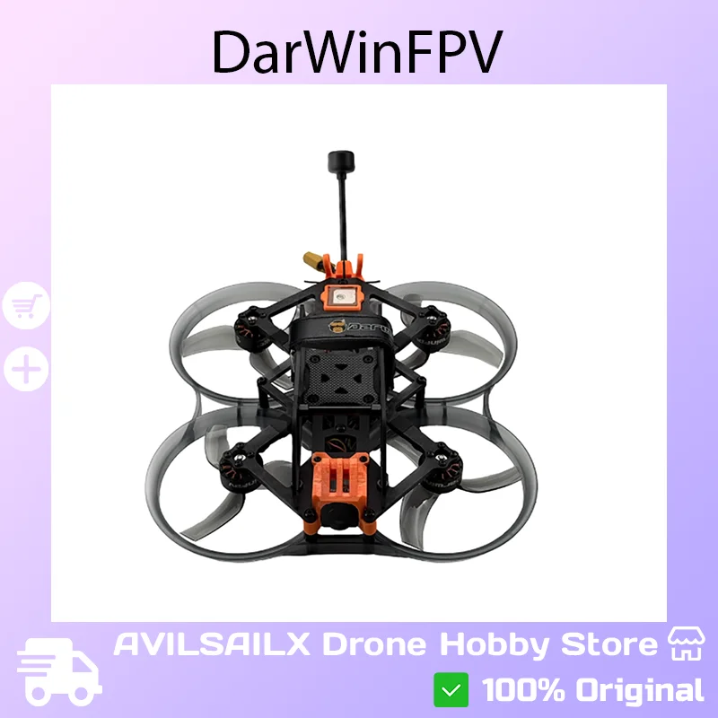 

DarwinFPV HULK-III Mini IP67 Водонепроницаемый дрон FPV | HD-камера 4K 1080P, длительный аккумулятор (без o4 Pro))