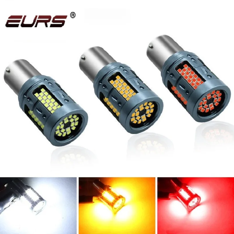 

EURS 2PCS 20W P21W Led 1156 2016 103smd BA15S BAU15S PY21W 1157 BAY15D P21/5W R5W R10W LED Lamp Reverse Turn Signal Light DC 12V