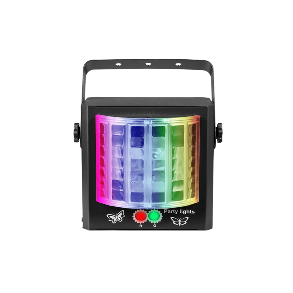 HCWE Mini Butterfly Disco Light RGB LED Party Lighting Remote Control Sound Activated Type-C Club Light for KTV Holiday