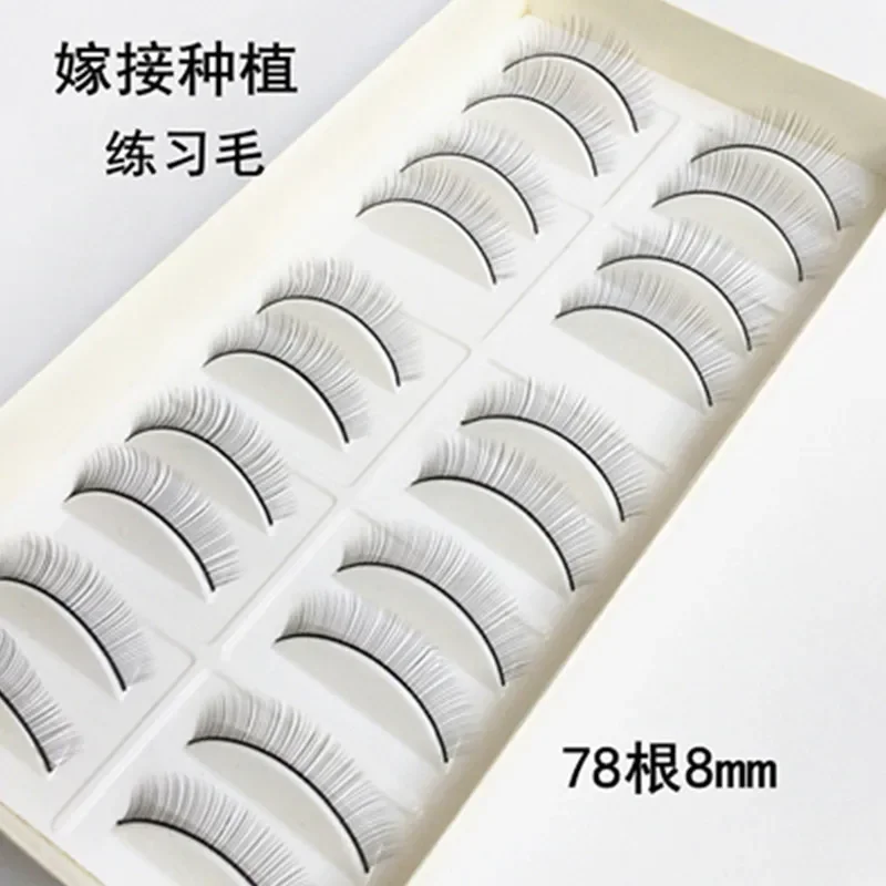 10 Pairs/Set False Eyelashes Handmade Training Lashes  Beginners Teaching Lashes Eye Extension Tools Practice