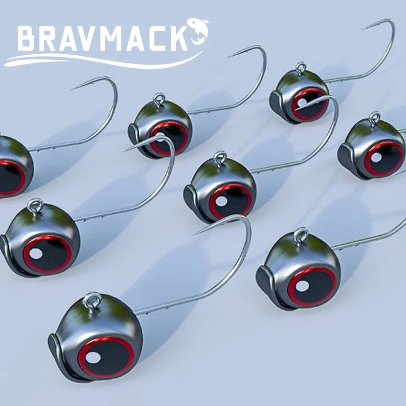 10 قطعة/الحزمة 2.5 جرام 3 جرام 5 جرام الرصاص رئيس تهزهز السنانير الشائكة الجذر Ned هوك الصيد T-الذيل لينة إغراء معالجة عيون كبيرة الصيد هوك #3