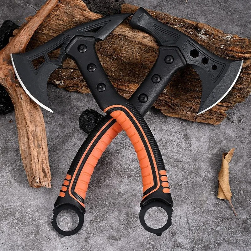 Outdoor Portable EDC Multifunctional Tactical Short Axe Camping Hammer Chopping Wood Car Emergency Tool for Breaking Windows
