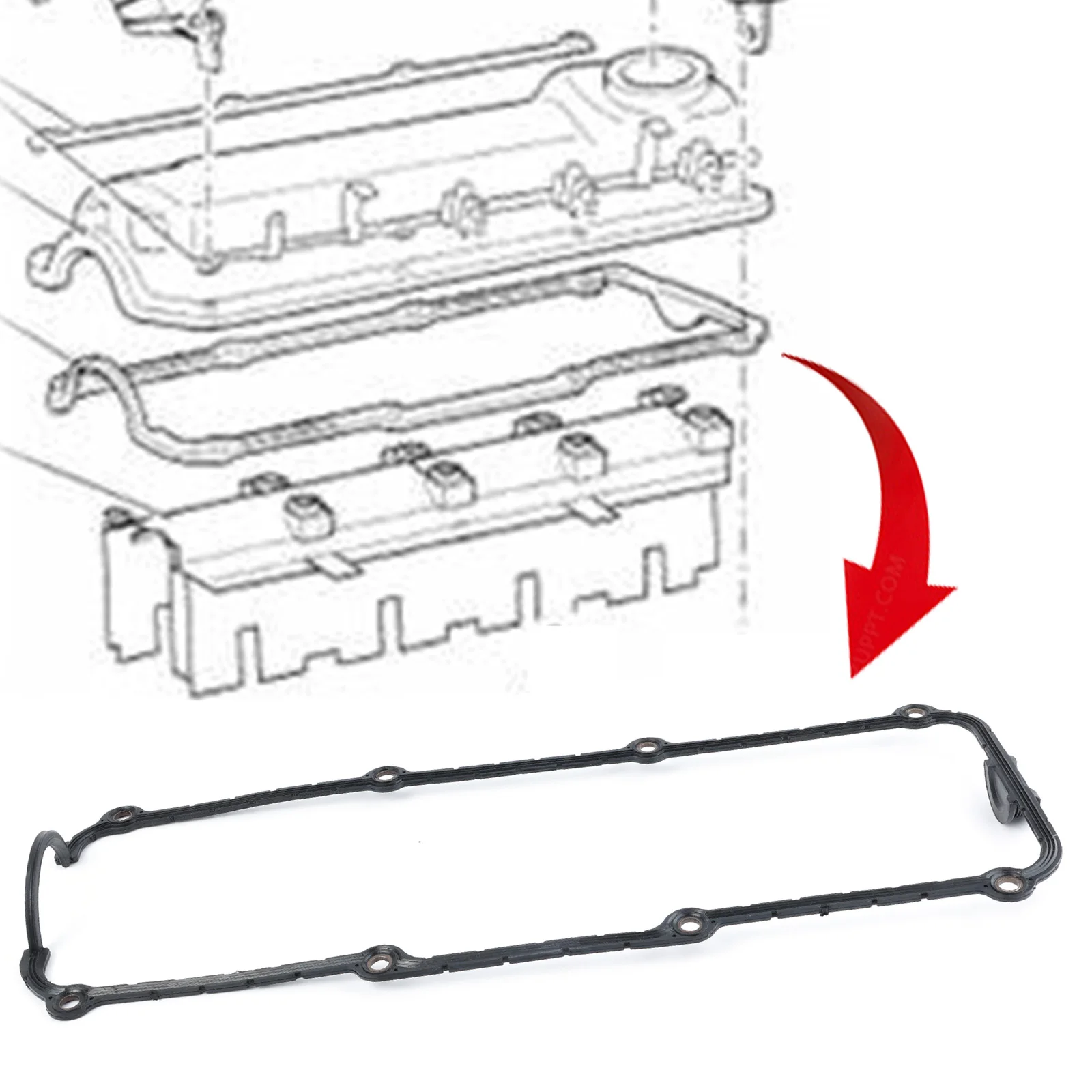 Accessories Valve Cover Gasket For Audi Seat Alhambra VW Golf 1991 1992 19993 1994 1995 1996 1997 1998 1999 2000-2007 026198025C