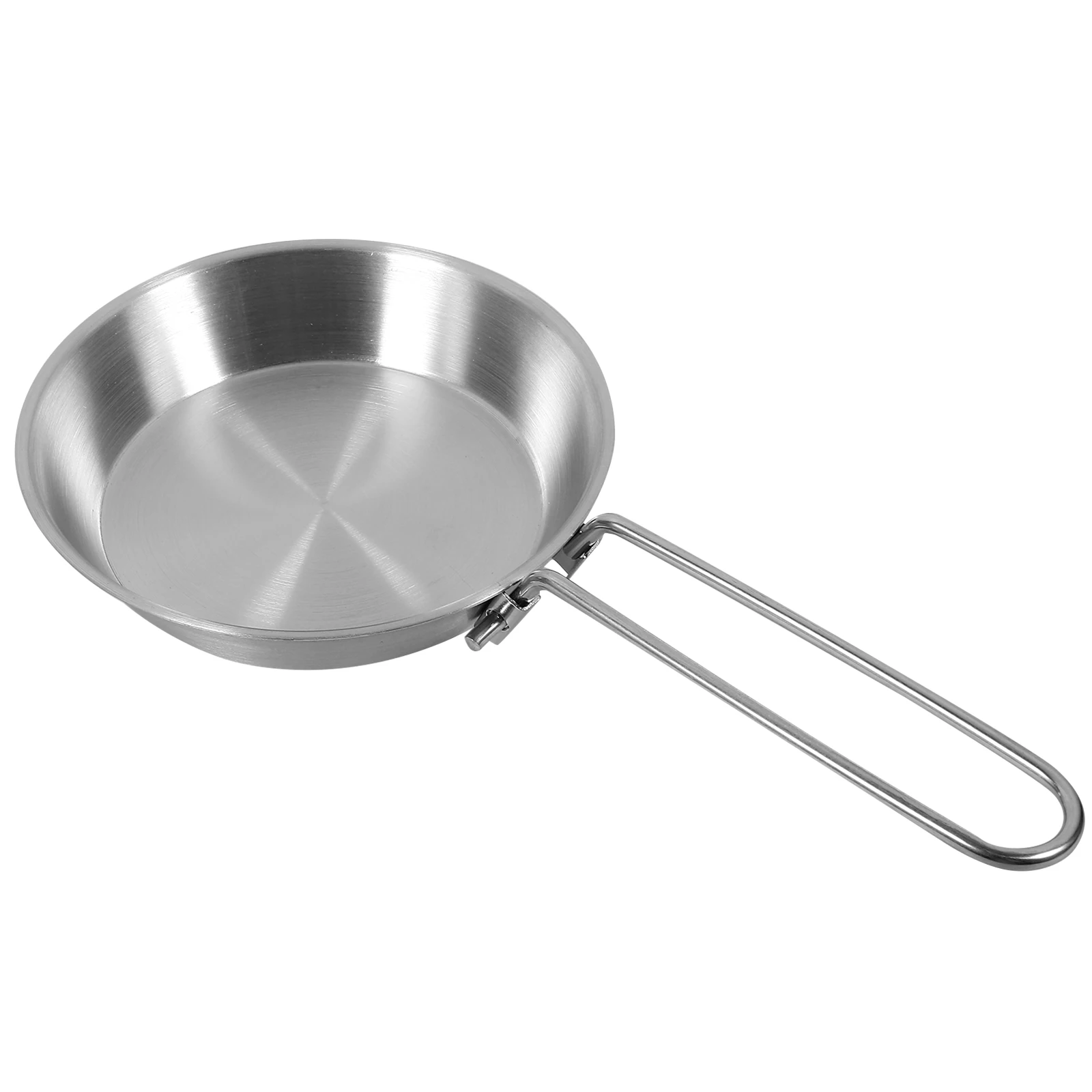 

Folding Handle Egg Pan 12cm Nonstick Stainless Steel Portable Camping Mini Egg Pan Small Frying Breakfast Cookware