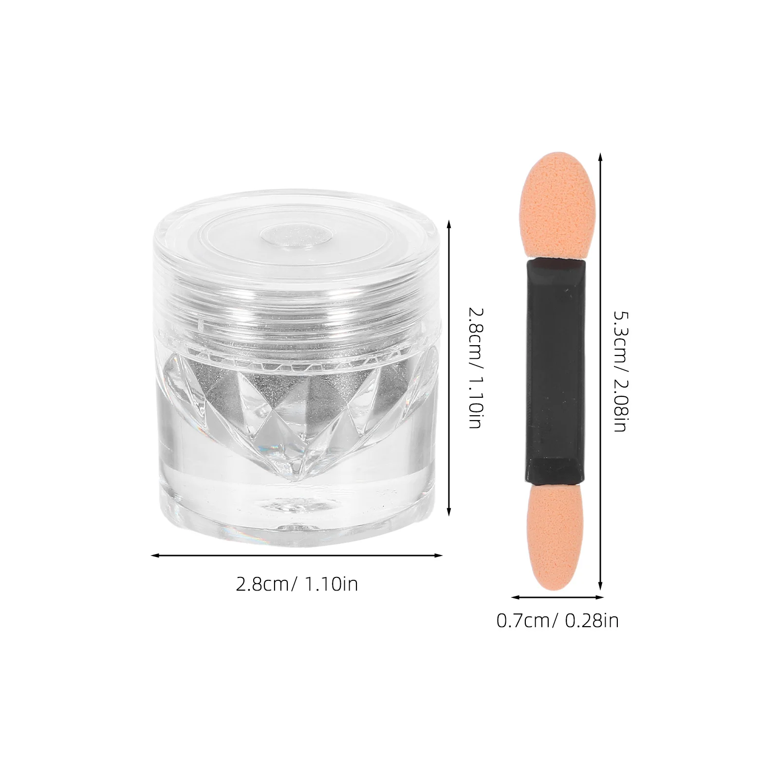 4세트 3D 캣아이 네일 아트 파우더 세트, 오래 지속되는 광택 DIY 매니큐어 UV LED 큐어 네일 아트 장식